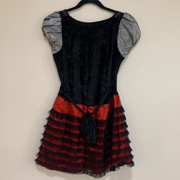 Spirit riding hood Halloween costume. Dark red. Adult costume small size 4-6 - Picture 9 of 10